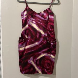 BCBGMAXAZRIA - Multicolored, Mini Cocktail Dress